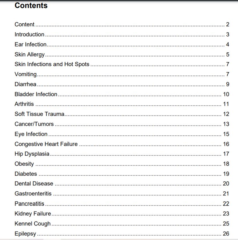 Top 20 Dog Health Problems eBook